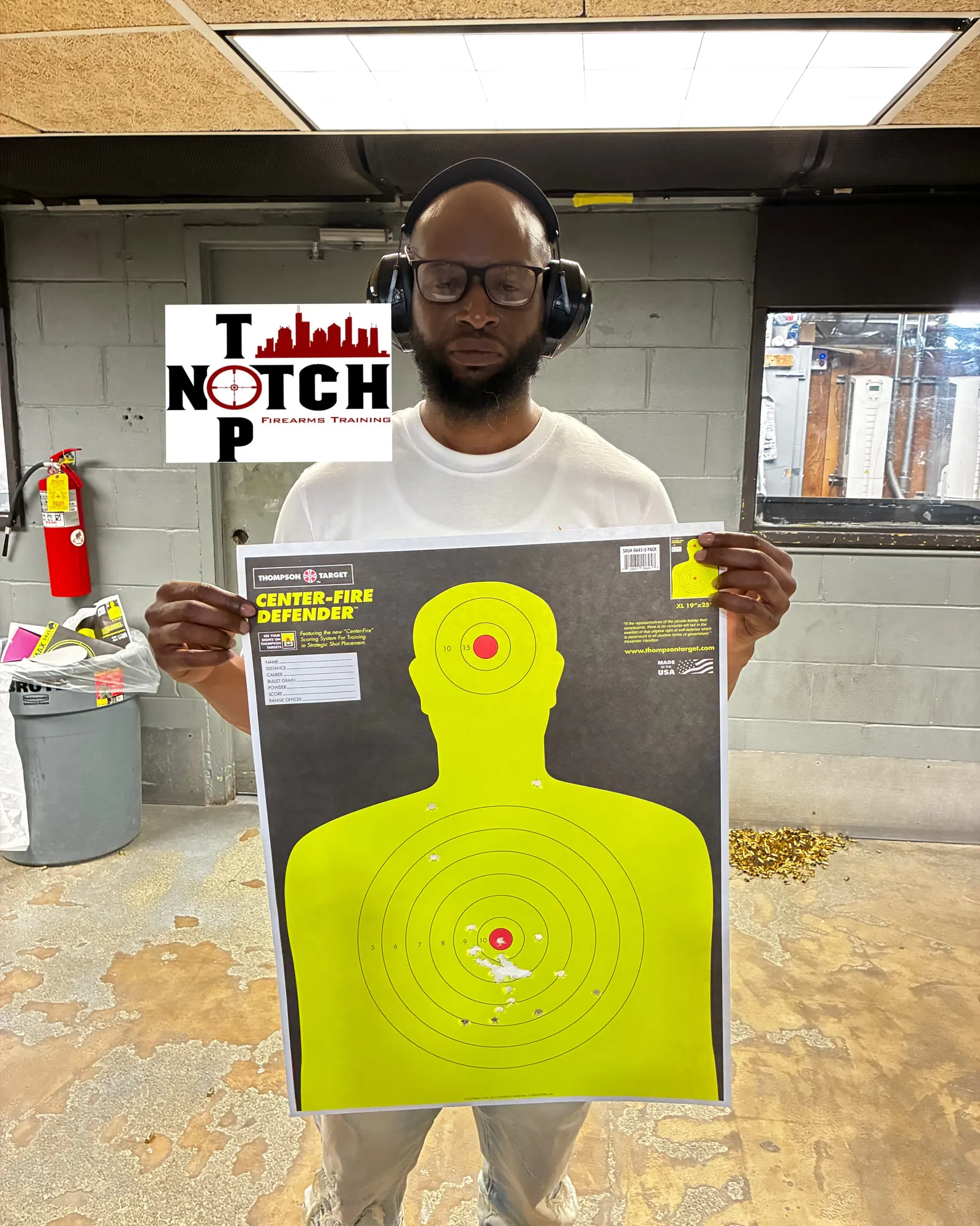 Top Notch Firearms Training instructor at the range